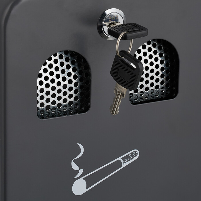 Relaxdays Hand towel holder in anthracite