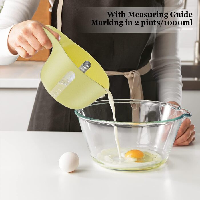 Mixing Bowl Set, Bowl Set, Mixing Bowls, Bowls, Baking Bowl, Mixing Bowl Set of 3 - [Mixing Bowl, Colander, Measuring Cup] - Reusable