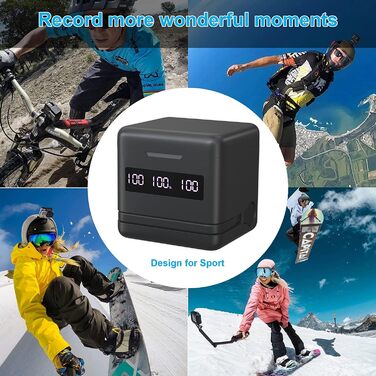 Акумулятор NOPWOK 3x2000mAh для GoPro Hero 9, 10, 11, 12 з зарядним пристроєм та SD-картрідер