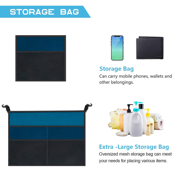 Намет для душу Brian & Dany, намет для туалету Pop Up, переносний роздягальня з захистом від дощу та вікнами, намет-роздягальня для відпочинку на природі, UPF 50+ водонепроникний, 120 x 120 x 190 см, блакитний