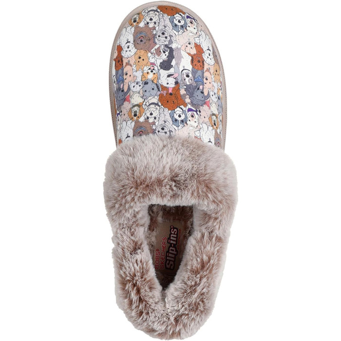 Skechers Bobs Cozy Kiss Paw Jams - Домашні тапочки для жінок, 40 EU, Коричневий/Багатобарвний