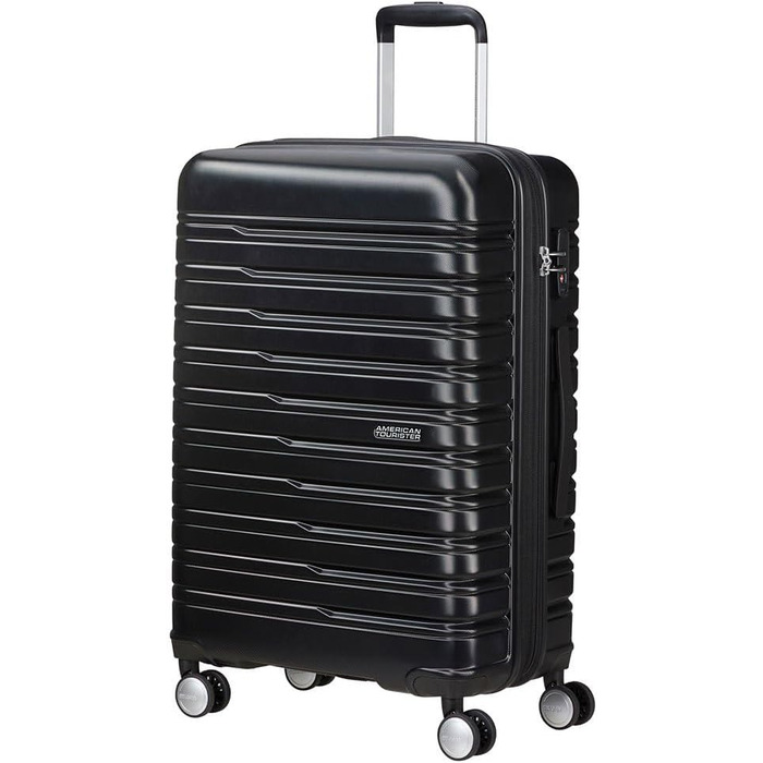 Чемодан American Tourister Flashline Spinner M, 67 см, 69/75 л, чорний