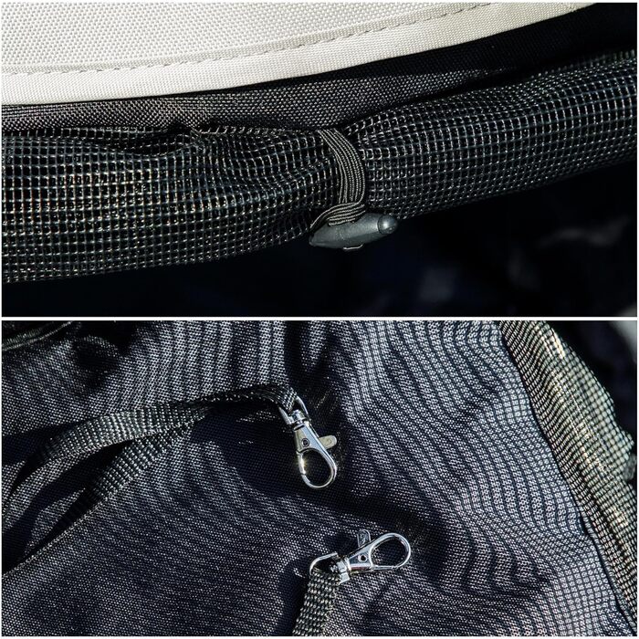 Візок для собак PawHut - блакитний, з регульованим козирком, складний, з подушкою, тримачем для чашок та кишенею для зберігання