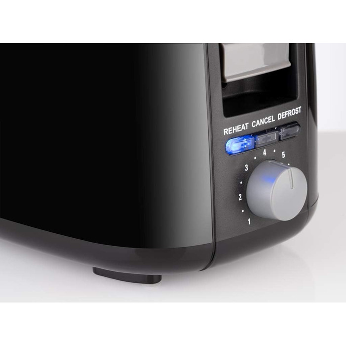 Тостер Korona 21133 зелений - 2 відділення, 750 Вт, з підставою для бургерів, функції розморожування та підігріву