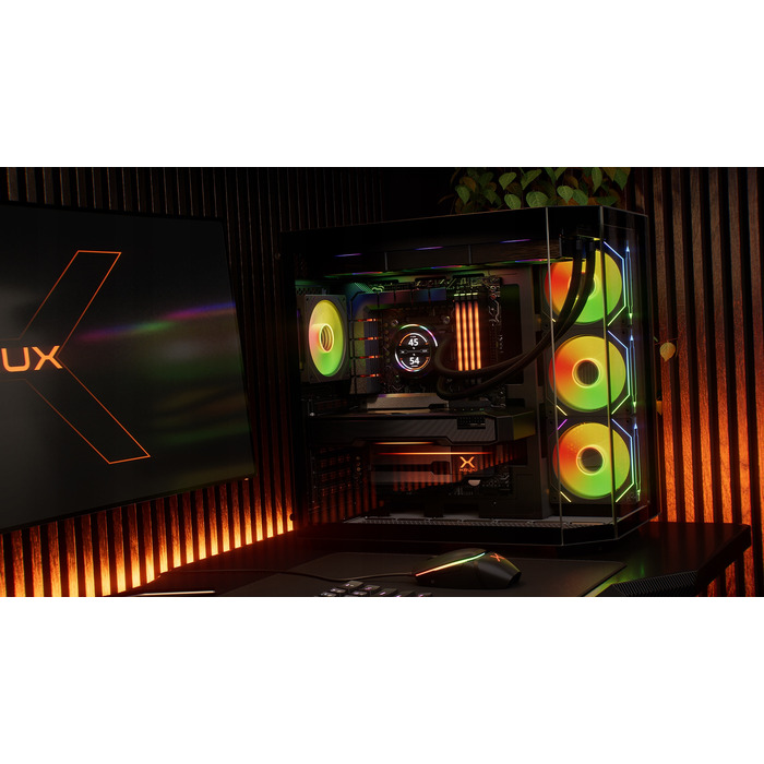 Рідинне охолодження процесора Krux HydroGlance 360 ARGB LCD, 3x 120мм, 4-pin