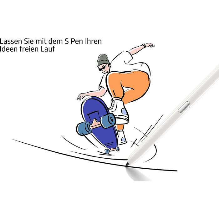 Стилус Samsung S Pen EJ-PN980 для Galaxy Note20/Note20 Ultra, білий, підтримка жестів, швидка реакція, для презентацій