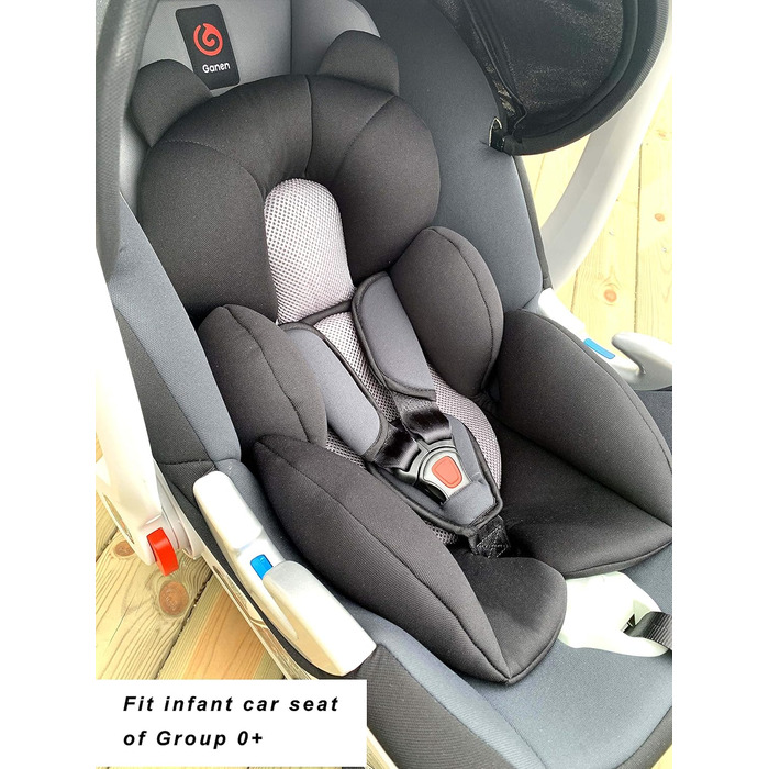 Storchenbeck Baby Car Seat Cushion Car Seat Insert Seat Pad Universal for Strollers Car Seat High Chair (Black)