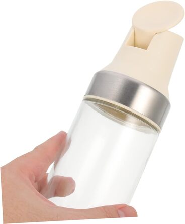 CIYODO Automatic Open and Close Oil Bottle, Auto-Vinegar Bottle, Sauce Bottle, Vinegar and Oil Spout, Sauce Bottle, Sauce Bottles, Vinegar Jar, Clear Vinegar Bottle, Silica Gel White