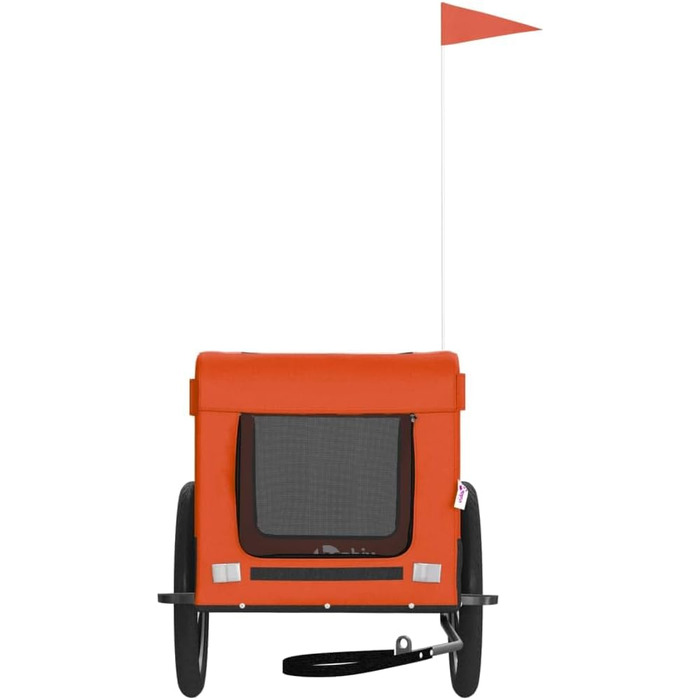 Причіп для велосипеда VidaXL для собак, 68.5 x 135 x 73.5 см, помаранчевий