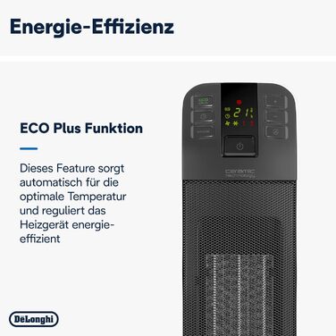 De'Longhi HFX65V20 Ceramic Heater (2000 W) black/grey