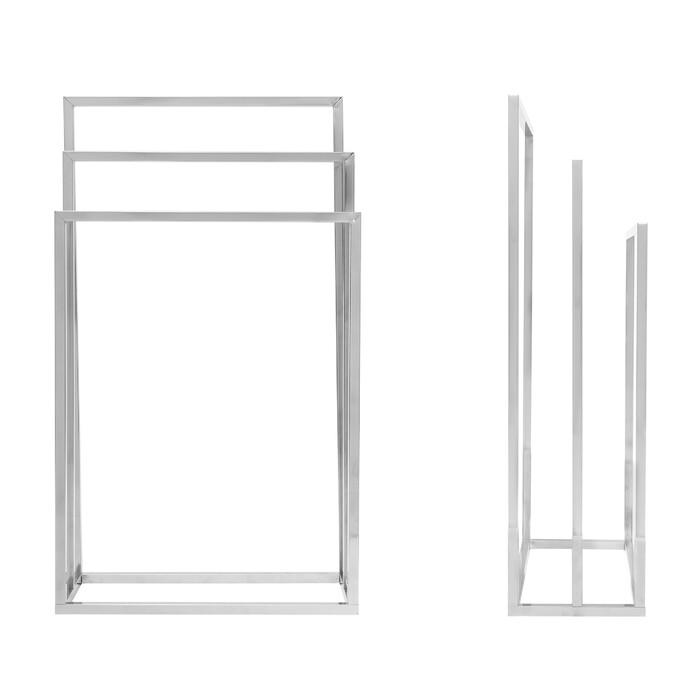 Relaxdays Towel Rack Stainless Steel