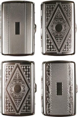 Металеве етажерка для сигарет та стіків з металевою перехресною фіксацією - різні декор