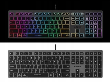 Дротова низькопрофільна підсвічена LED-клавіатура A4TECH FSTYLER FX60H