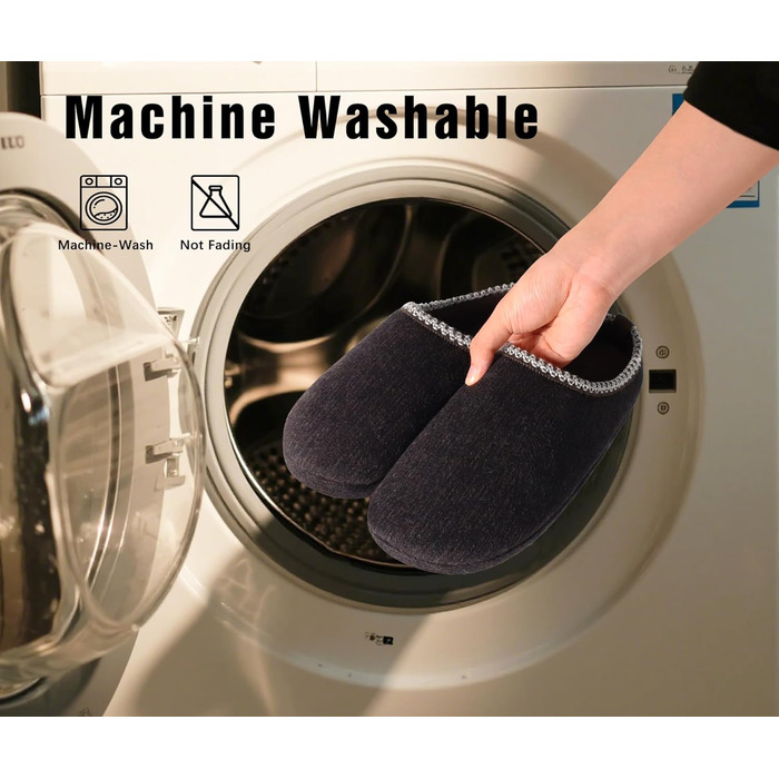 Тапочки чоловічі COFACE з м'якою піною Memory Foam, зручні, для дому та вулиці, темно-коричневі, 47 EU