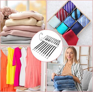 Фальшбагети для штанів 2 шт. з нержавіючої сталі, складні, з антиковзким покриттям. Підходять для штанів, одягу, рушників, шарфів, джинсів