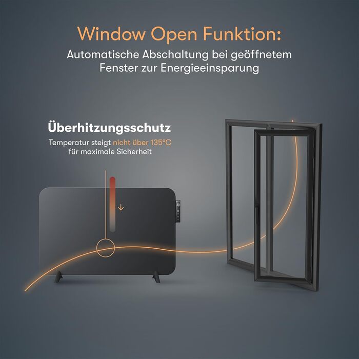Інфрачервовий обігрівач BR Bringer 450W з Wi-Fi, термостатом та пультом, для дому та офісу (чорний)