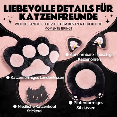 Ігровий крісло Dowinx Ergonomiczne з підніжкою, рожевий, для дорослих