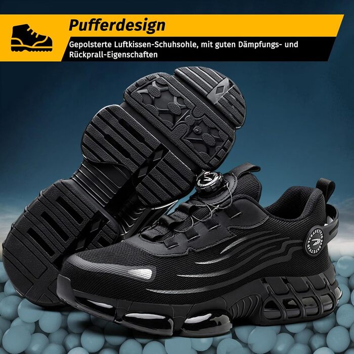 Черевики робочі чоловічі S3 Explorer 3.0. Спортивні, легкі, трендові. Антипрокольні, антиударні. Унісекс (47 EU, B266, чорний)