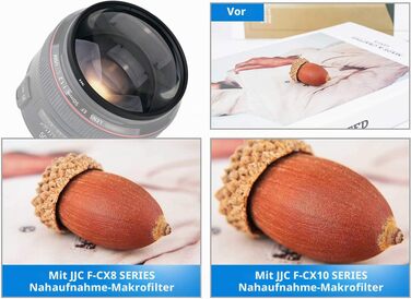 Набір макролінз-фільтрів JJC 52 мм (4 шт: +2, +4, +8, +10) для Canon, Nikon, Sony, Olympus, Fuji DSLR камер, для макрофотографії з чохлом