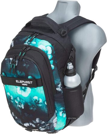 Рюкзак дитячий Elephant HERO SIGNATURE Flower, блакитно-чорний градієнт