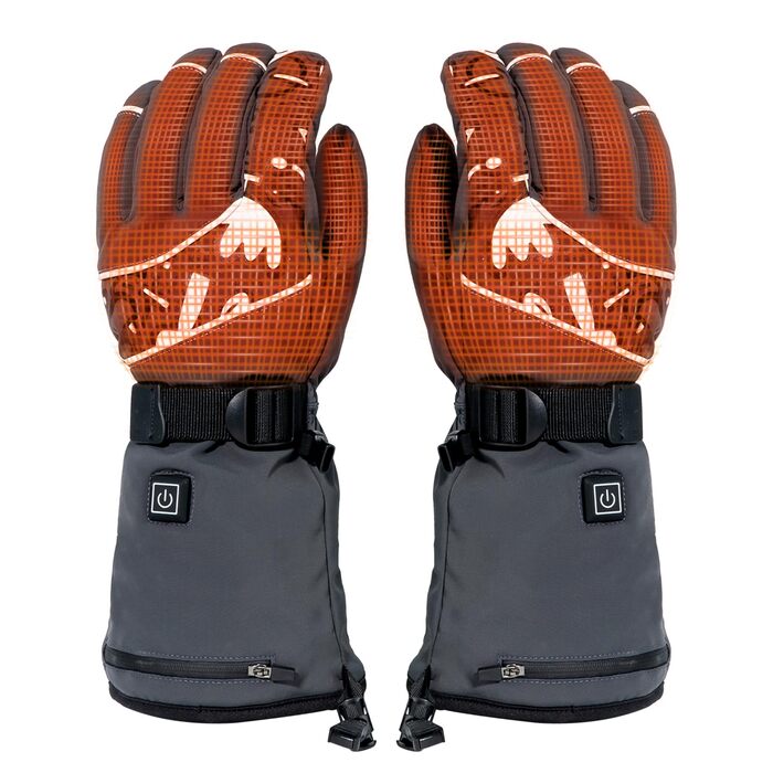 Нагріваючі рукавички Minthouz W13 з акумулятором 5V 5000mAh для чоловіків та жінок, з підтримкою сенсорного екрану та водонепроникним дизайном, для активного відпочинку