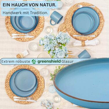 Набір керамічних мисок Sänger VALUE COLLECTION (Бомбей Сапфір) - 4 шт., 700 мл, для мюслі та десертів, стійкі до подряпин, мікрохвильовки та миття в посудомийній машині