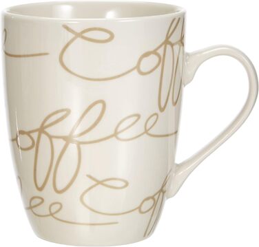 Ritzenhoff & Breker Latte Macchiato Glasses Set, 4 pieces & Cornello Coffee Cup Set, 2-piece, Cream, 300 ml, 2 pieces (1 pack)