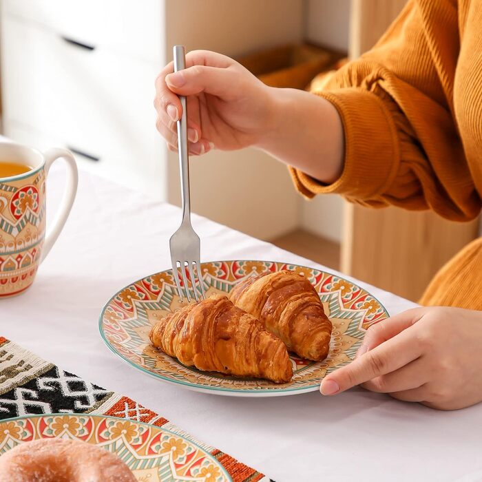 Сервіз столовий порцеляновий Vancasso MANDALA, 16 предметів, для 4 осіб, богемський стиль (Small Plate, Mandala-yellow)