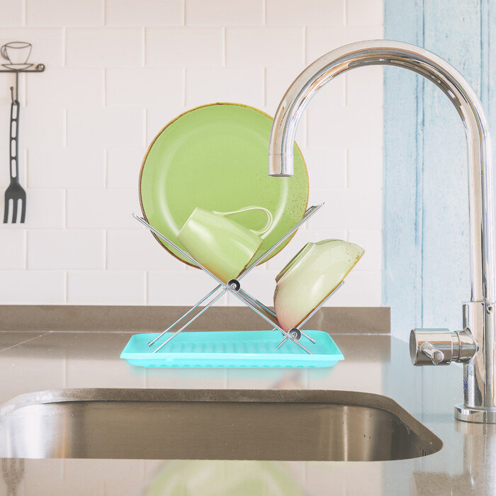 Relaxdays Dish Drainer with Drip Tray