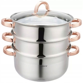 Пароварка Klausberg (набір 4 предмети), 24 см, Rose Gold, KB-7735