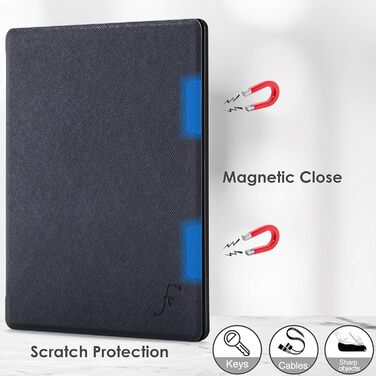 Чохол для Tolino (2019) Roségold: тонкий, легкий, з авто-функцією сну/пробудження, Marineblau