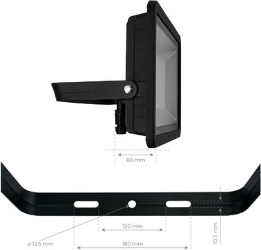Світлодіодний прожектор Ledvion 100 Вт, 12000 Лм, IP65, 4000K, швидкий монтаж