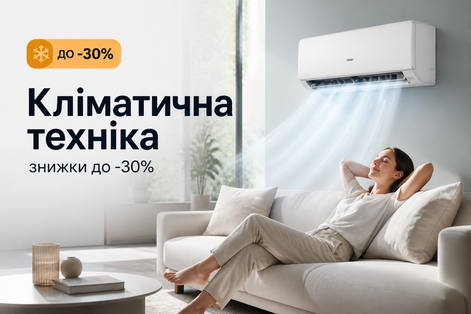 ❄️ Кліматична техніка — знижки до -30%