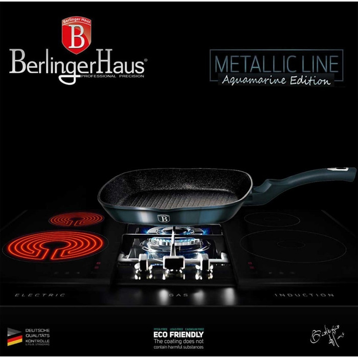 Набір сковорідок Berlinger Haus Metallic Line, 3 предмети
