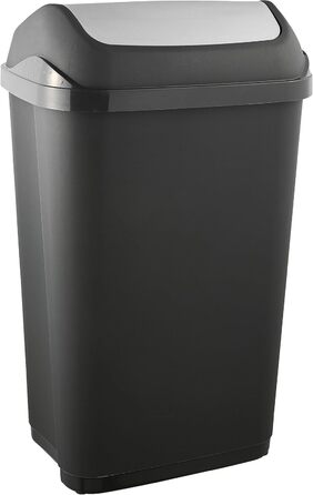 Відро для сміття Keeeper з кришкою-маятником, 50 л, Swantje, сірий графіт