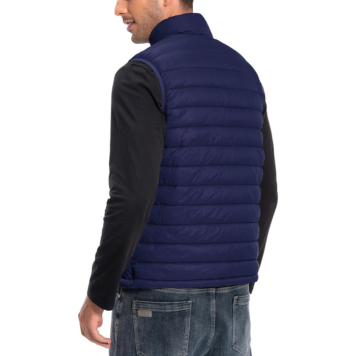 Чоловіча розкішна жилетка Pioneer Camp – водонепроникна, легка, пакується, з підкладкою – для активного відпочинку, повсякденного носіння, роботи, спорту та подорожей (Темно-синій, XL)