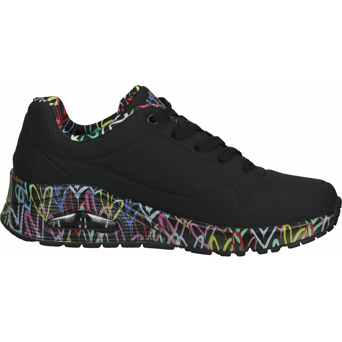 Дитячі кросівки Skechers 155506, чорний колір, підошва Durabuck, вставки з кольорової сітки