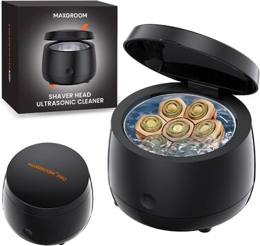 Електричний гоління голови для чоловіків 7D PRO Glatzen Rasierer - MAXGROOM IPX6 водонепроникний, з плаваючою головкою, 1400mAh, 8800RPM, USB-C, чорний