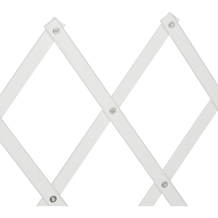 Захисне ворота для собак Relaxdays, розтягується до 130 см, висота 87,5-100 см, бамбук, білий (M)