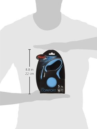 Висувна повідка для собак FLEXI New Comfort, 5 м, розмір S, сіра/блакитна/пастельна, до 15 кг