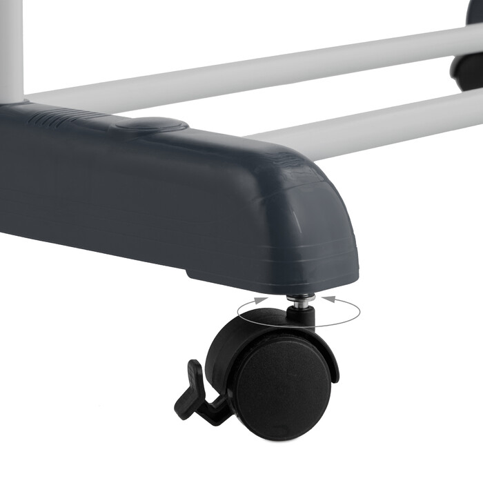 Relaxdays Clothes Rail Tower with Wheels