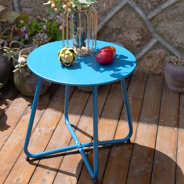 Кавовий столик GRAND PATIO, металевий, кругла стільниця Ø 45см