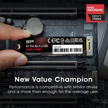 SSD Silicon Power UD90 1TB NVMe 4.0 Gen4 PCIe M.2 – Швидкість до 5000/4800 МБ/с