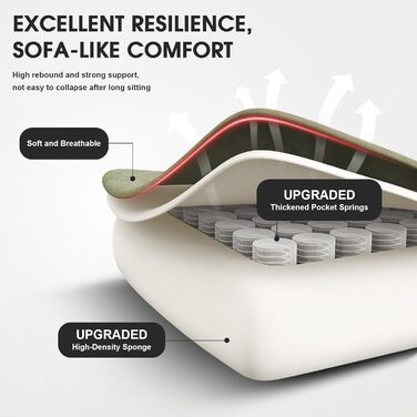 Ігровий крісло Douxlife з масажем, розширене пружинне сидіння, ергономічний офісний стілець для геймерів, стілець для роботи з підніжкою, 158 кг, темно-зелений