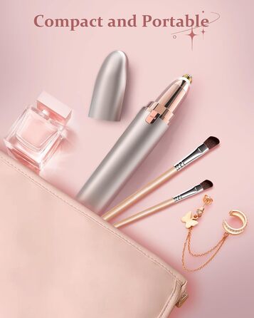 Триммер для брів для жінок, акумуляторний: прецизійний триммер для брів та волосся на обличчі, безболісний епілятор, видалення волосся, триммер для брів