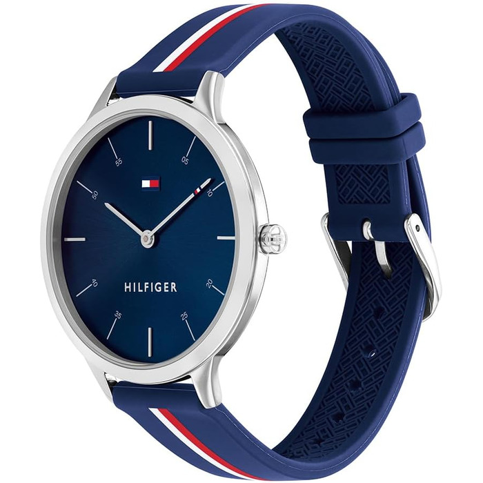 Жіночий аналоговий кварцовий годинник Tommy Hilfiger з синім силіконовим ремінцем — 1782499