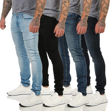 Джинси чоловічі JACK & JONES Skinny Stretch Denim чорні 36W/34L