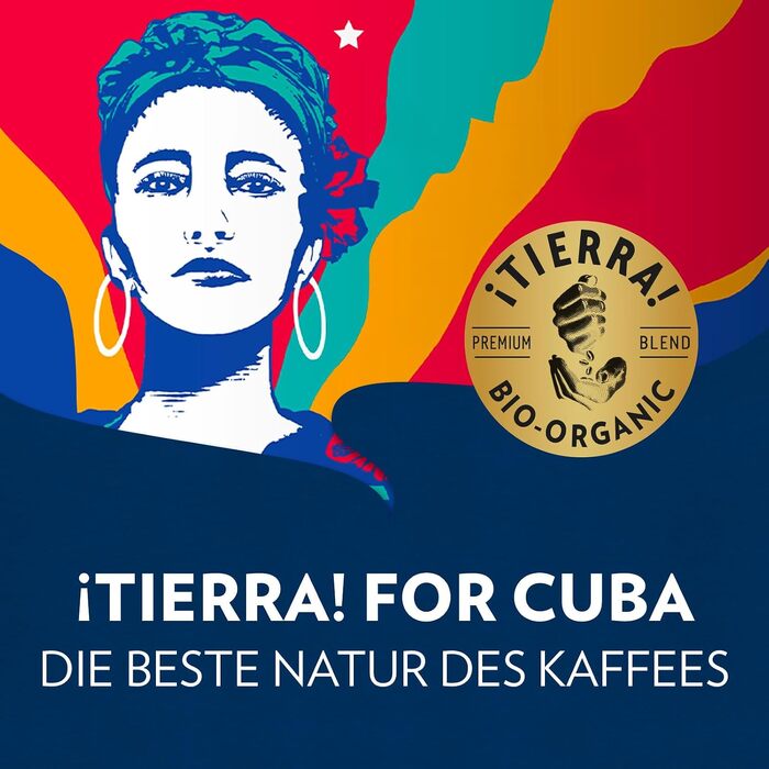 Кава в зернах Lavazza Tierra Bio-Arabica Cuba, органічна, для еспресомашин, легкий обсмаження, фруктово-квітковий смак, 1 кг