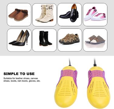 Електрична сушарка для взуття: компактна, портативна, для дому та подорожей, підходить для всіх типів взуття