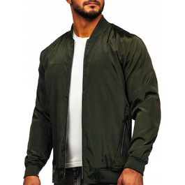 Чоловіча демісезонна куртка-бомбер Denley Khaki W3909_L